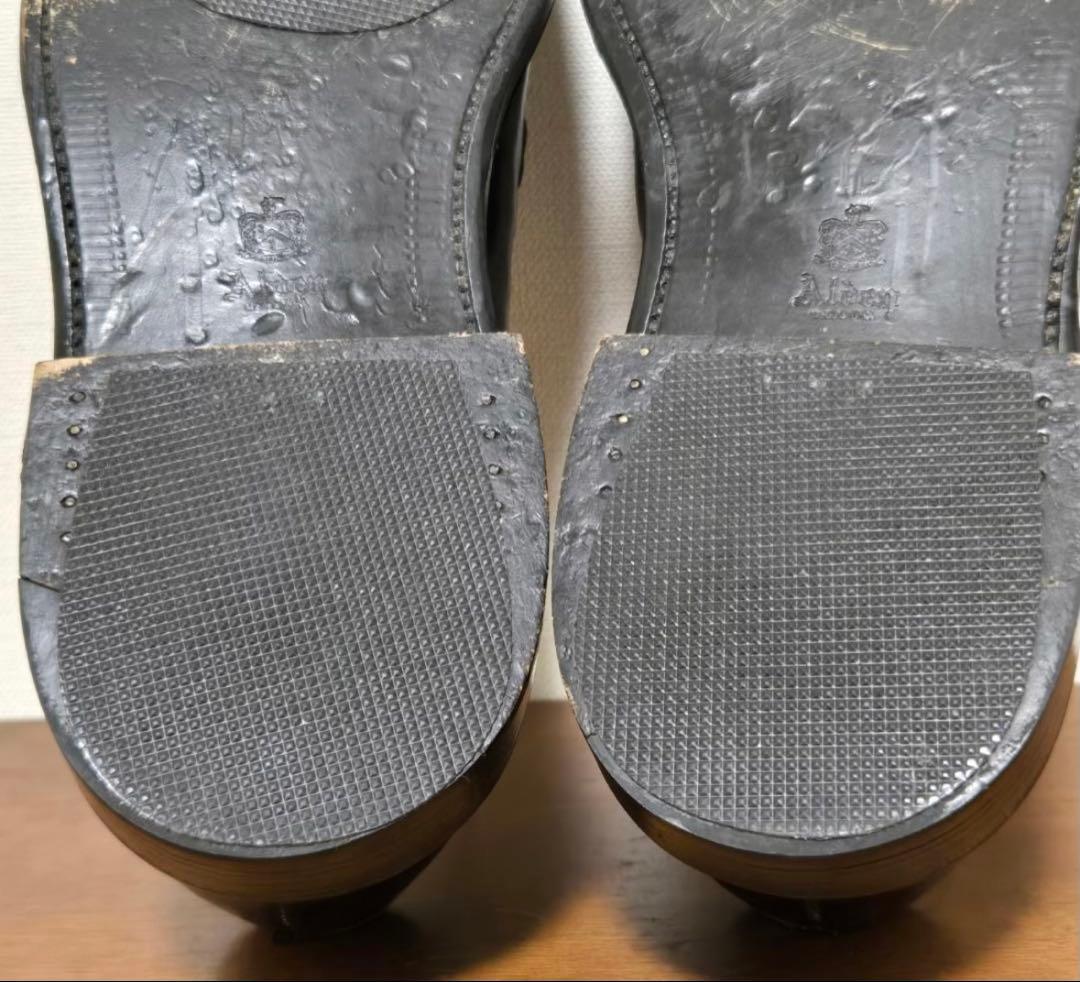 ALDEN 9901 US8 コードバンプレーントゥシューズ 短靴 靴 レザー