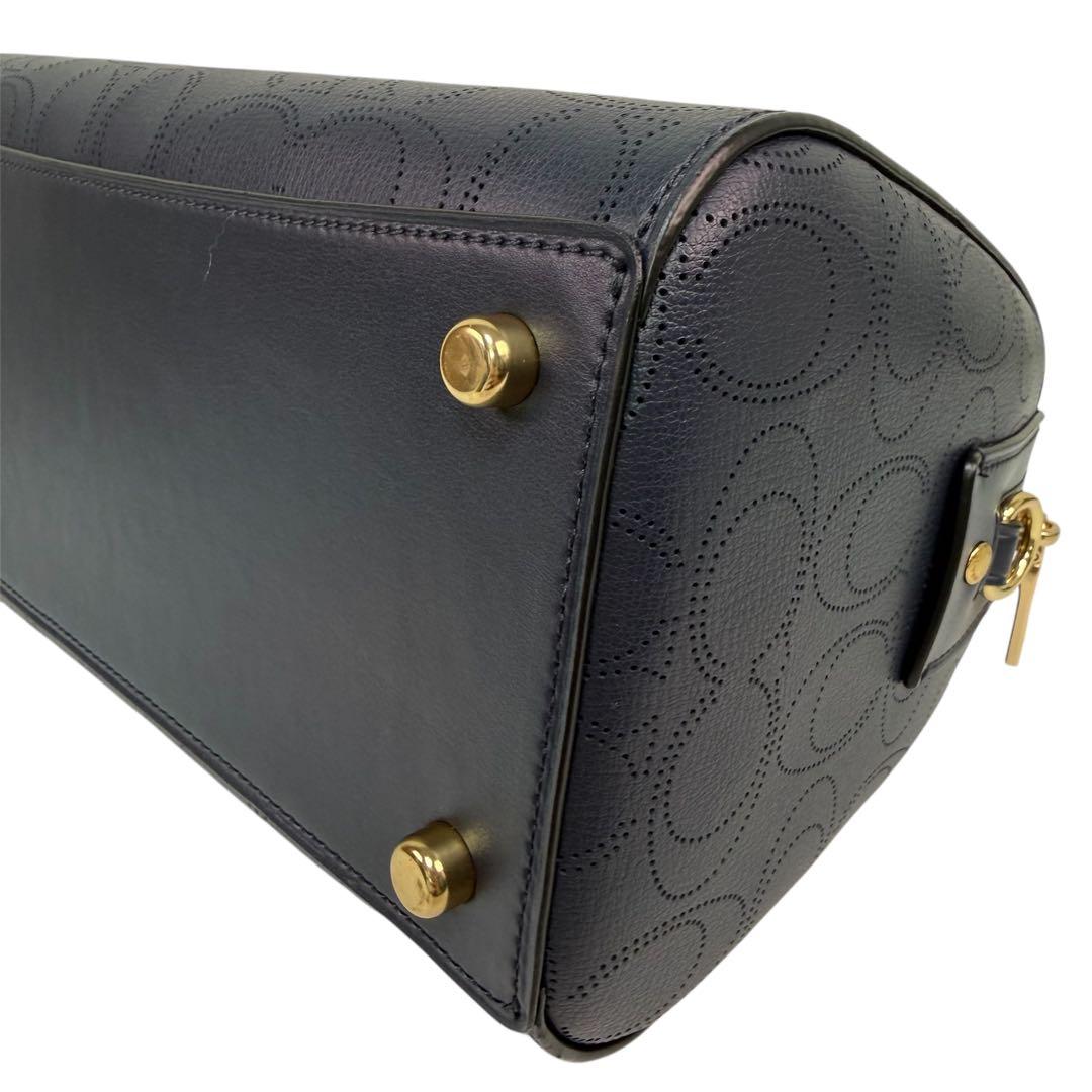 【極美品】COACH 2WAY ミニボストン ショルダーバッグ　レザー