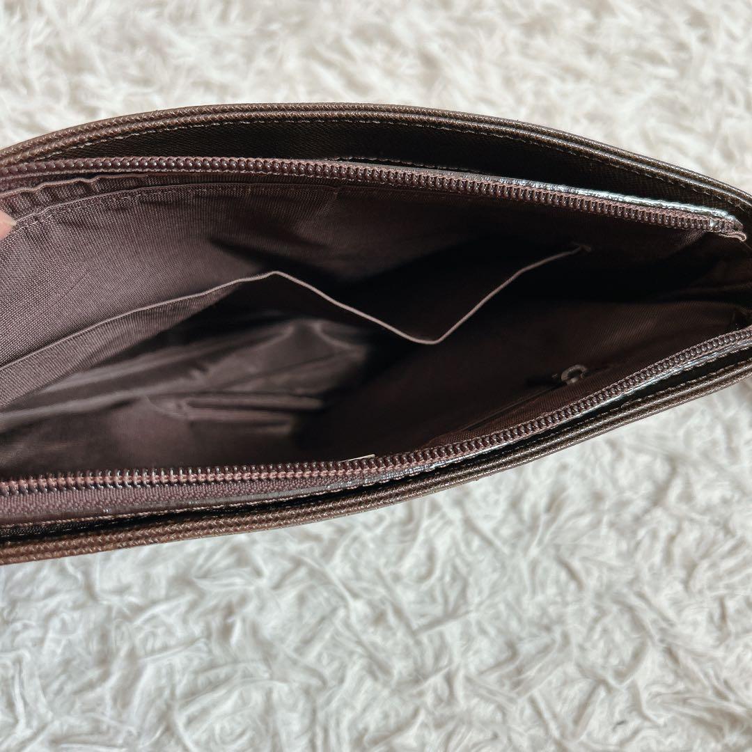 美品⁂バーバリー⁂ショルダーバッグ　キャンバスレザー　ノバチェック　ブラウン