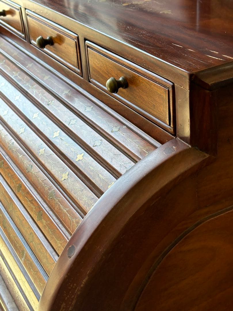 大特価！（59500円）アンティーク　ライディングビューロー　象嵌模様入り