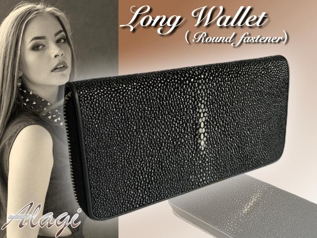 ★あーこ★【新品・高級品】ガルーシャ長財布　キャビア　2点セット