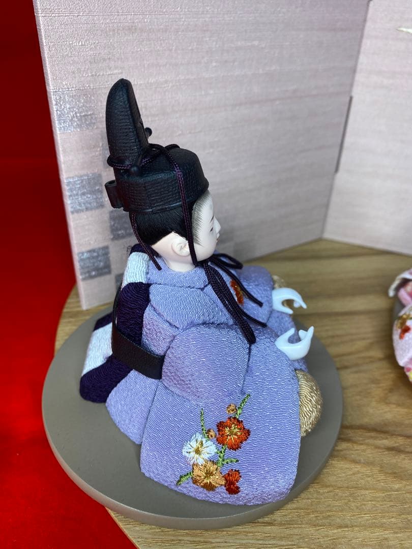 東京久月　木目込人形　ほのか　親王飾り・頭　杉田明十志　原作・木目込　新井久夫