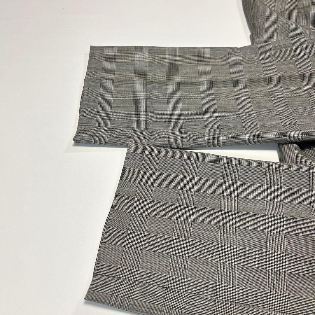 良品　ゼニアトロピカル　セットアップ グレー 通勤 M チェック　2B 定番