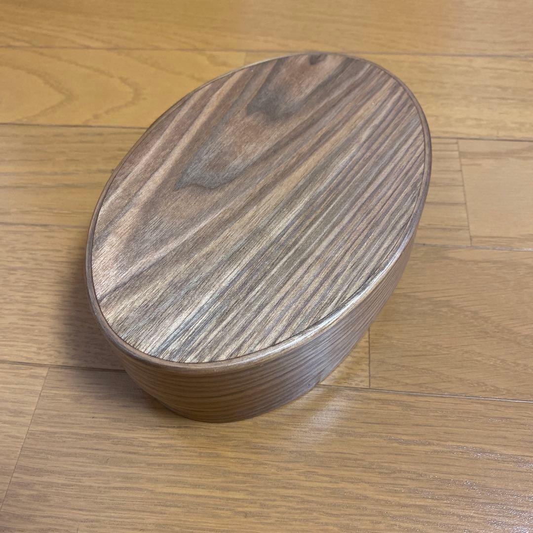 木製楕円形収納ボックス 狐崎ゆうこさんお弁当箱
