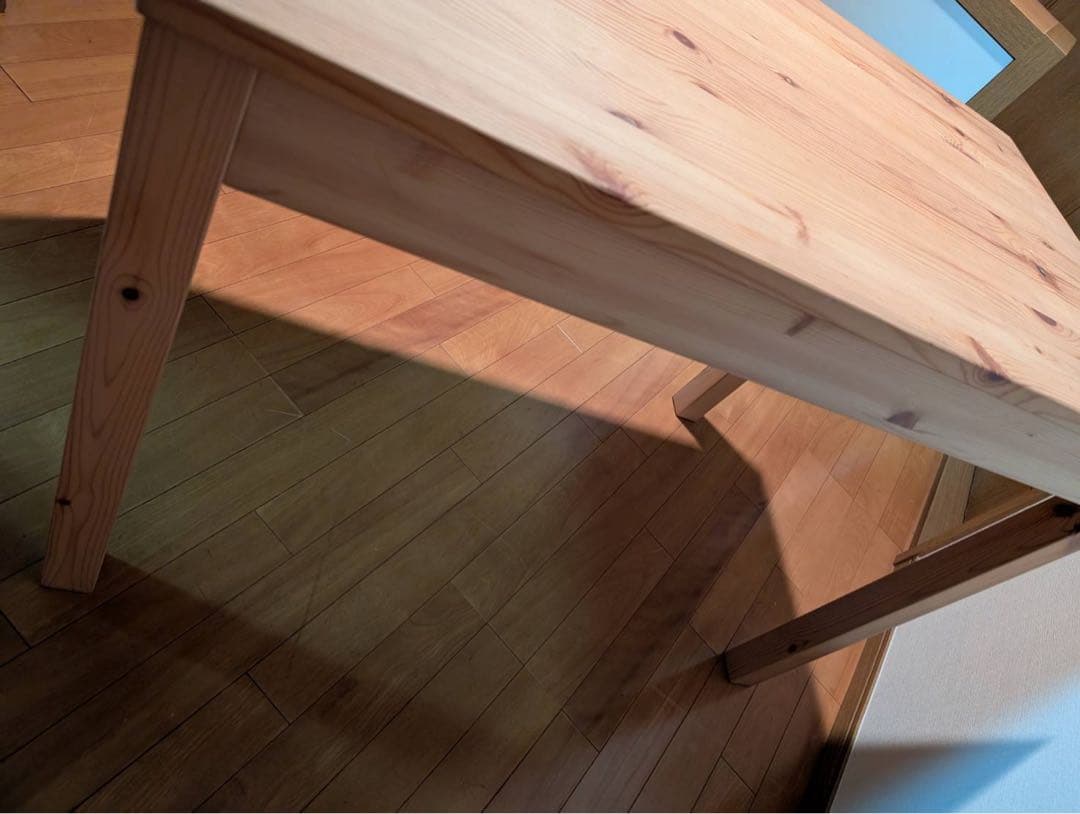 【送料込】無印良品 MUJI 木製デスク パイン材 作業机 廃盤品 テーブル