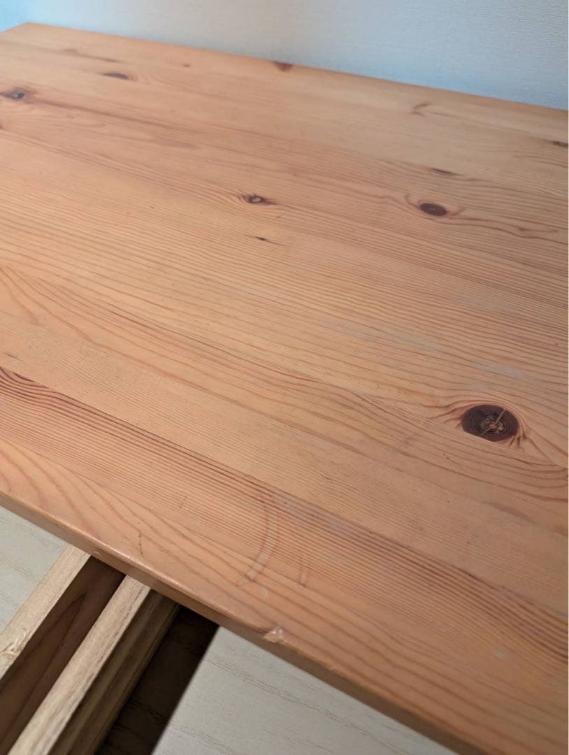 【送料込】無印良品 MUJI 木製デスク パイン材 作業机 廃盤品 テーブル