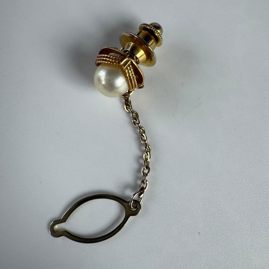 カフス　K18 真珠　18金