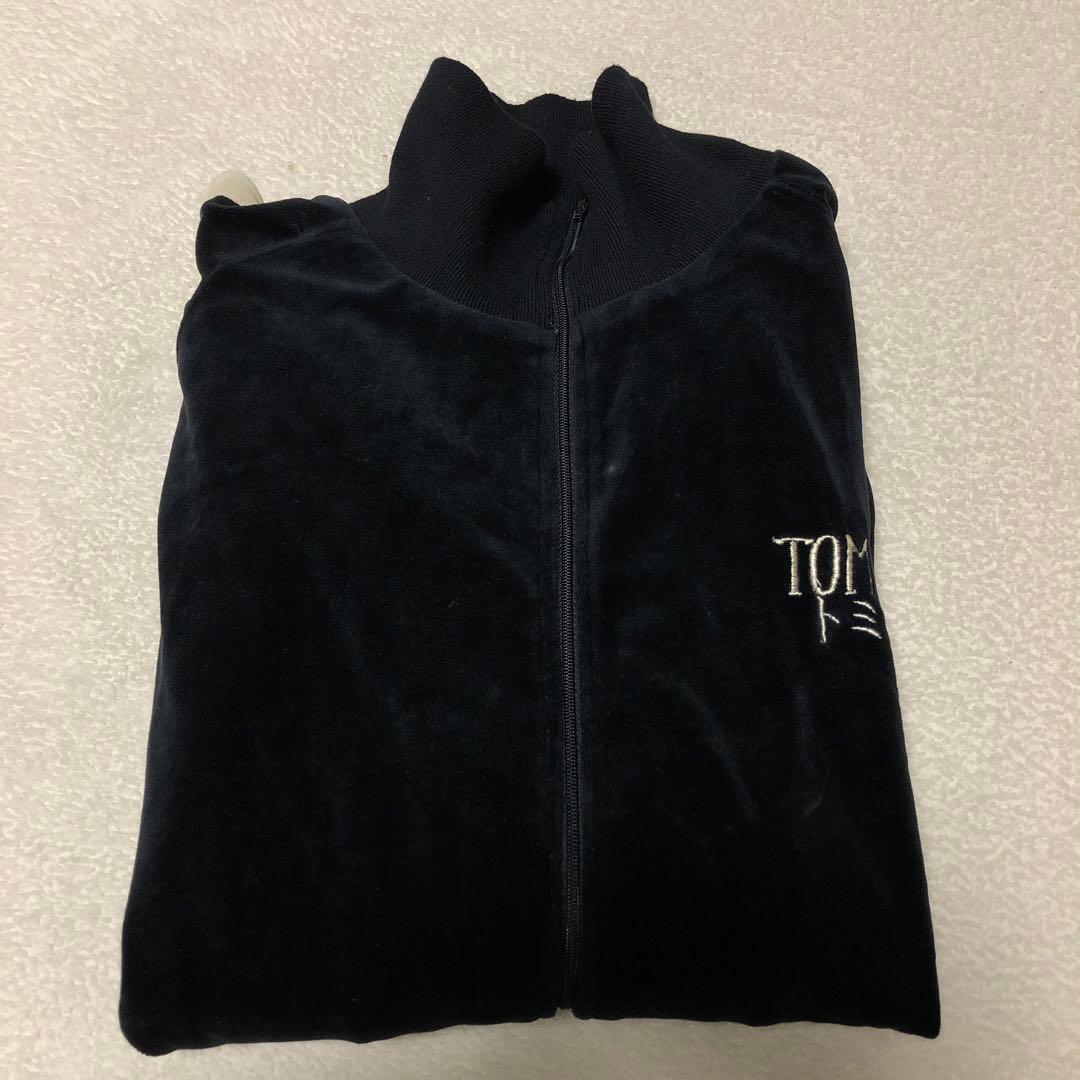 ベロア 龍 刺繍 トラックジャケット 紫 東洋エンタープライズ 別珍 ドラゴン