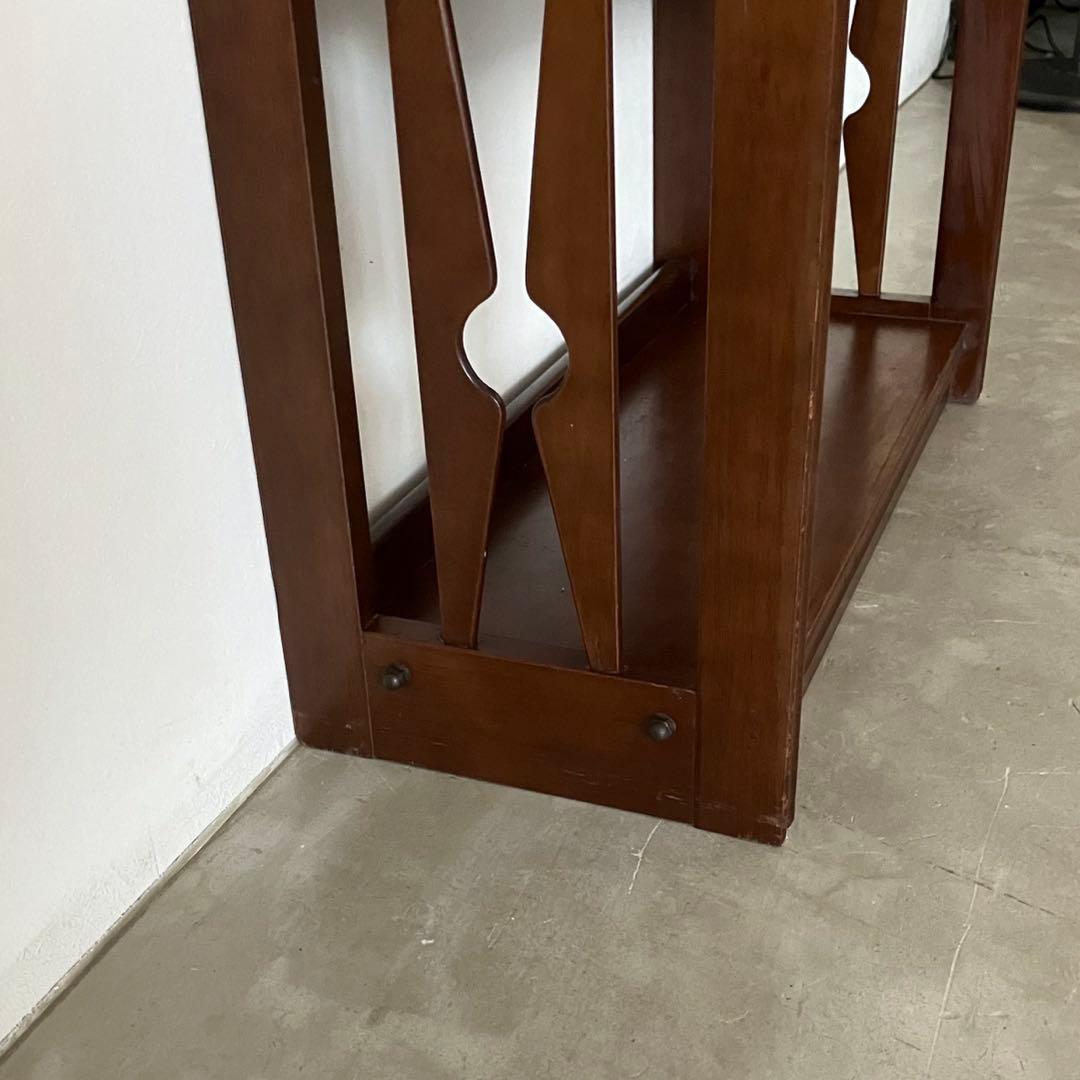 レトロ　アンティーク　古道具　古家具　木製　本棚　収納棚　キャビネット　昭和