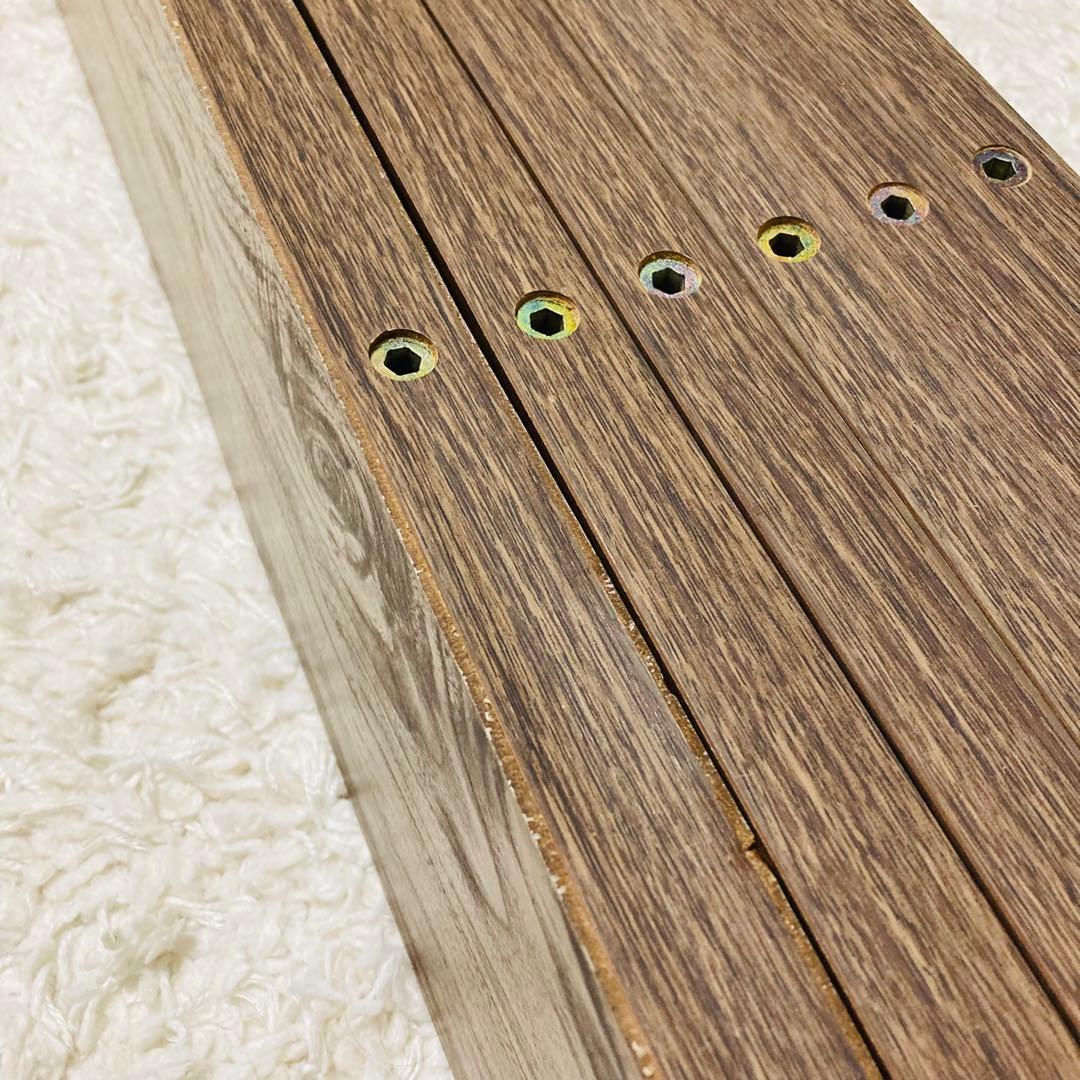 【良品】ロウヤ　すのこベッド　木目調　ローベッド フレーム　セミダブル