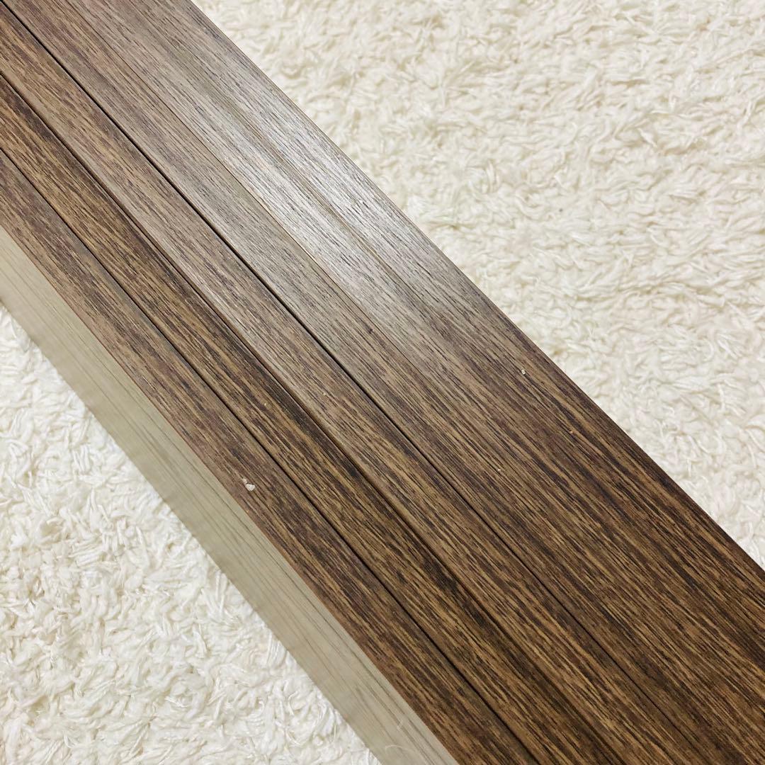 【良品】ロウヤ　すのこベッド　木目調　ローベッド フレーム　セミダブル