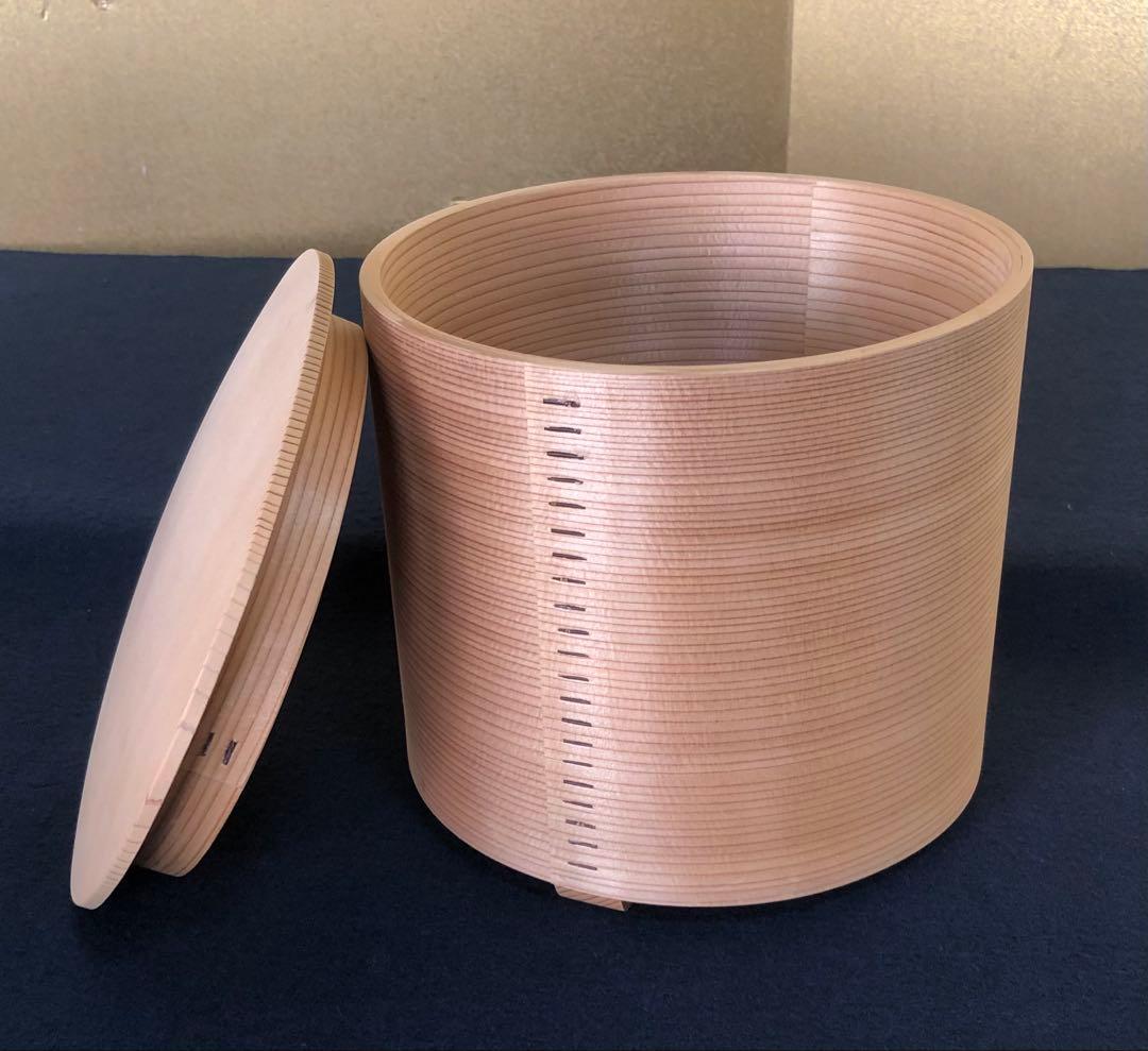 《レ》茶道具 杉木地 曲水指 曲木 高木誠明作 元箱　251201お2