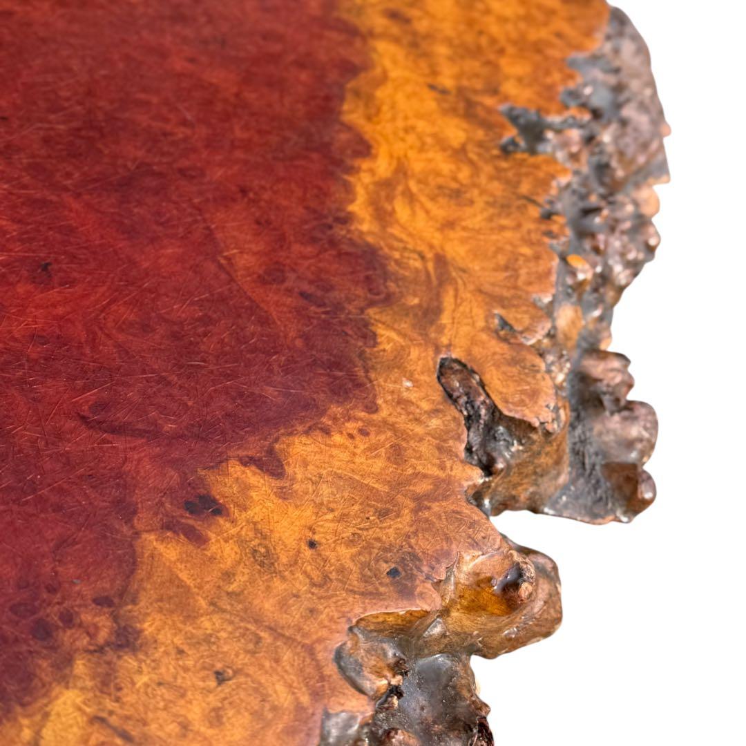 KZ014 花梨材 瘤玉　一枚板　座卓　唐木　ローテー ブル リビングテーブル