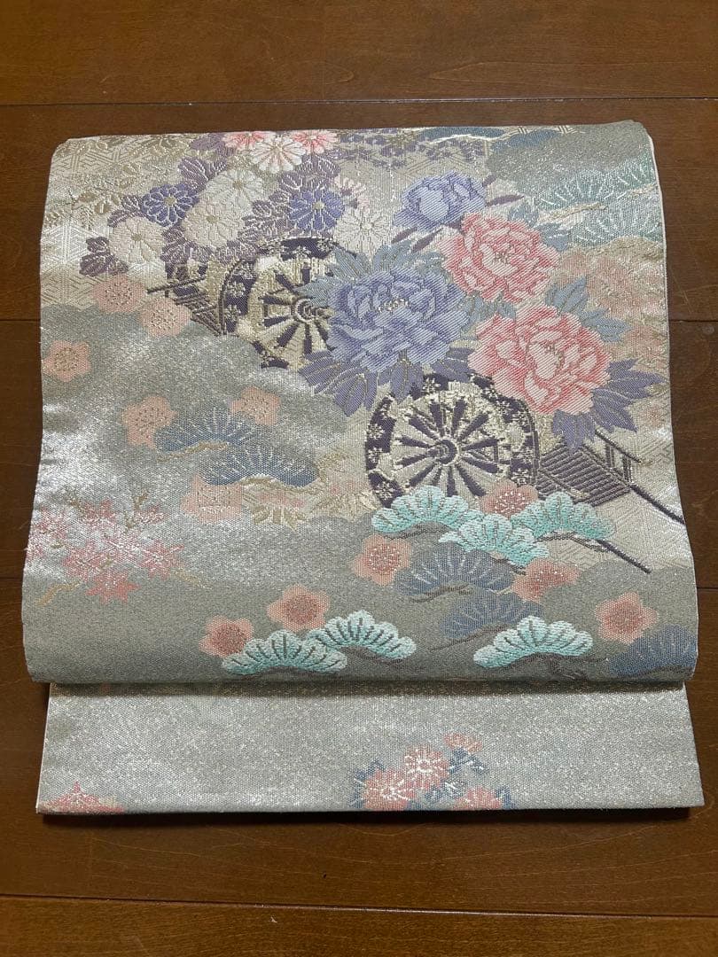 美品　訳あり　裄丈長め　正絹訪問着　フルセット4点　入学式　お宮参り　七五三