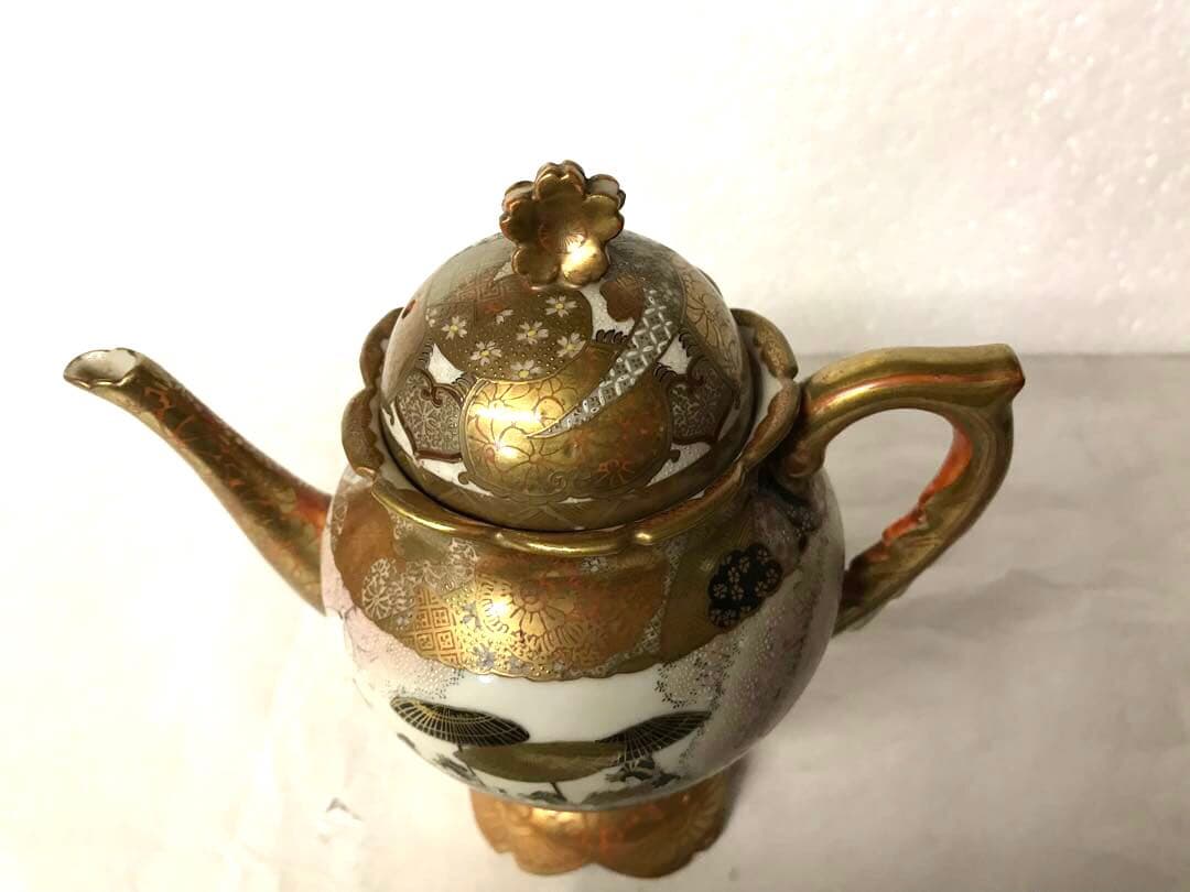 [綿埜製]九谷焼ティーポット(花魁道中花見図)