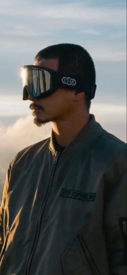 24-25 UTAR ブラック ミラーレンズ ゴーグル 偏光レンズ 国母和宏