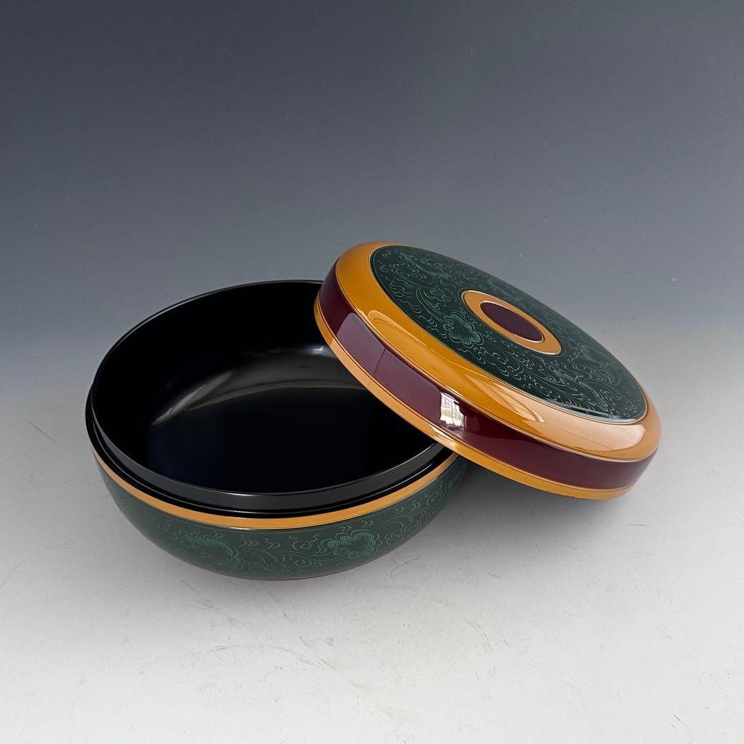 茶道具　惺斎好　独楽塗　喰籠　菓子器　山中塗　辻石斎　共箱　漆器　漆芸　茶会