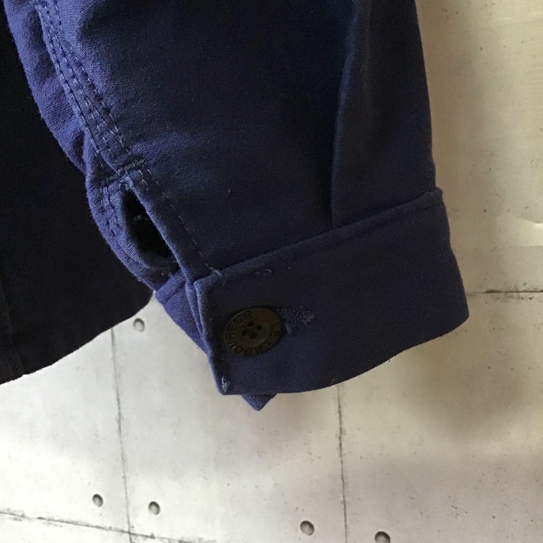 ユーロヴィンテージ　ラブルール　モールスキンジャケット　フランス製　ナス紺