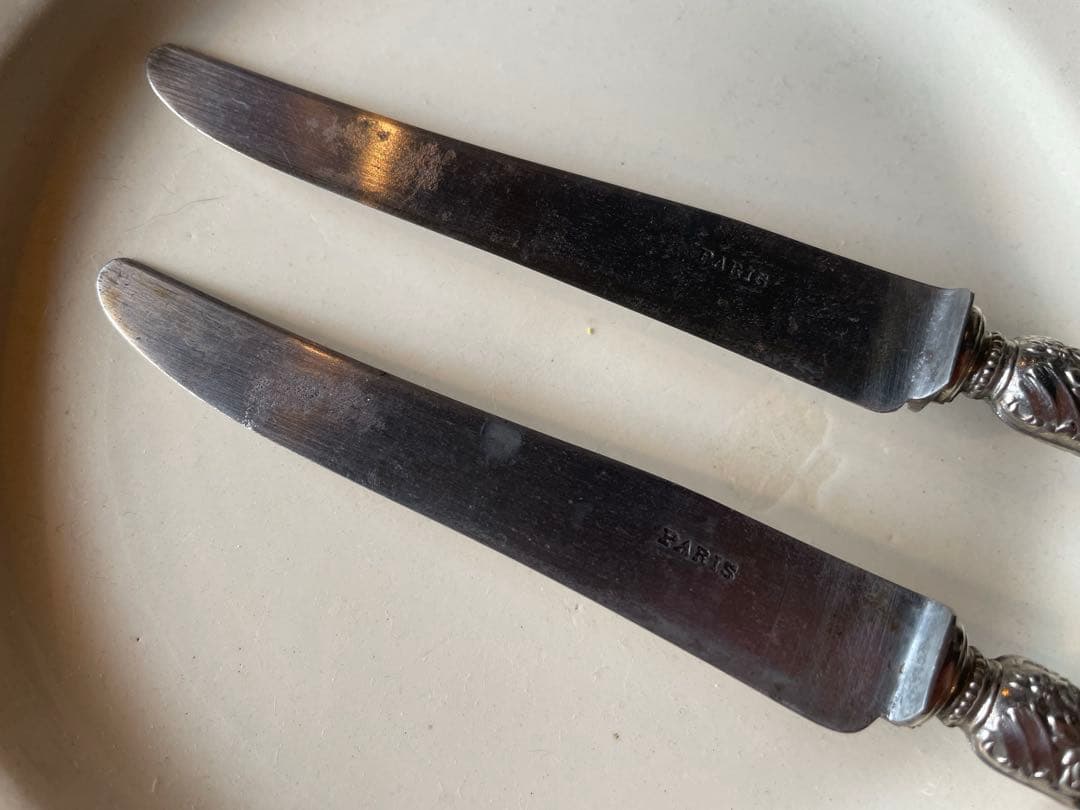 専用です。フランス黒い木の柄のナイフ4本