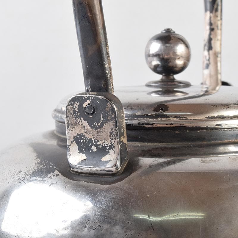 煎茶道具　三越銀製　銀瓶　湯沸し　約508g　L　R8166