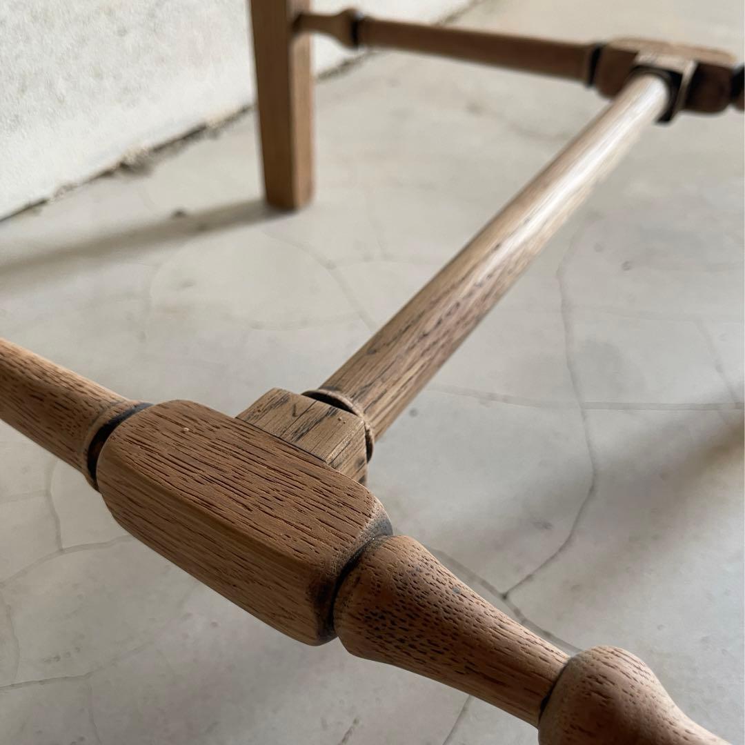 英国アンティーク　クイーンアンチェア　本革　猫脚　ダイニングチェア