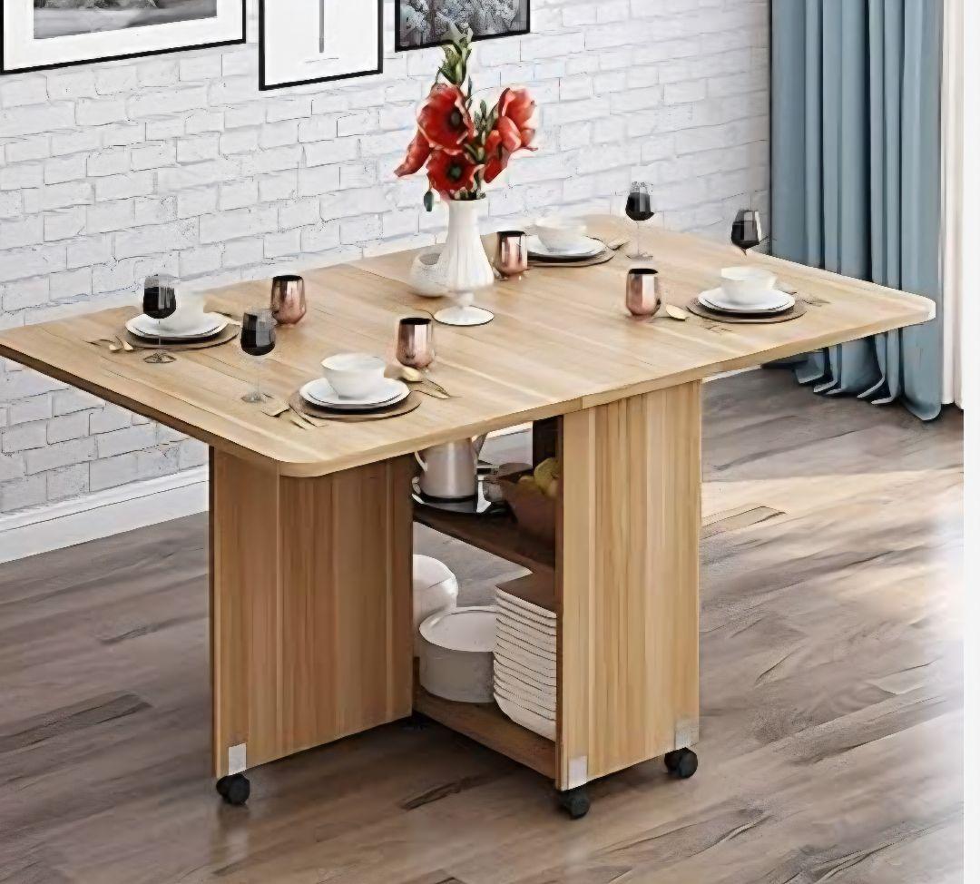 折りたたみ式ダイニングテーブル 　ライトウォルナット