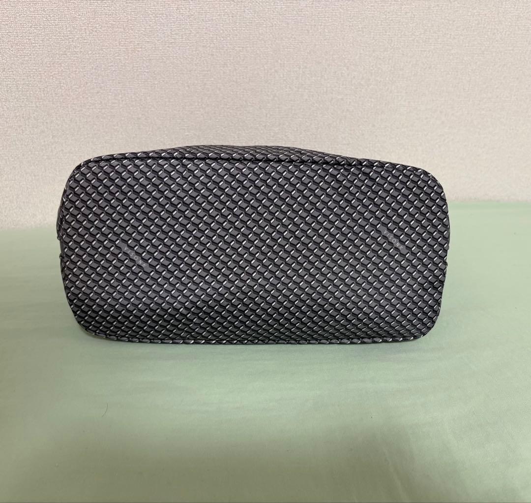 新品 VISONA 2way ショルダーバッグ ハンドバッグ くすみブルー系