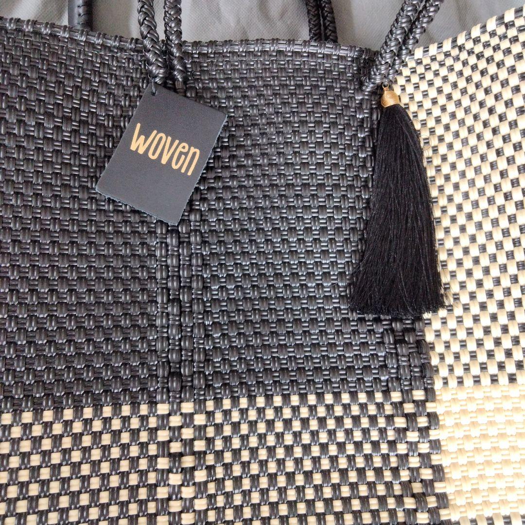 新品　WOVEN ウーヴン メルカドバッグ かごバッグ