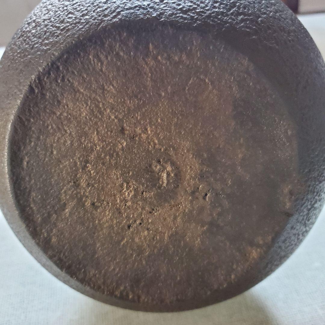 龍文堂　丸型時代物　鉄瓶