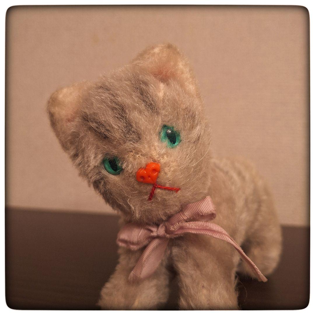 【ヴィンテージ Max Carl 】虎柄 子猫 猫 立ち姿 アンティークドール