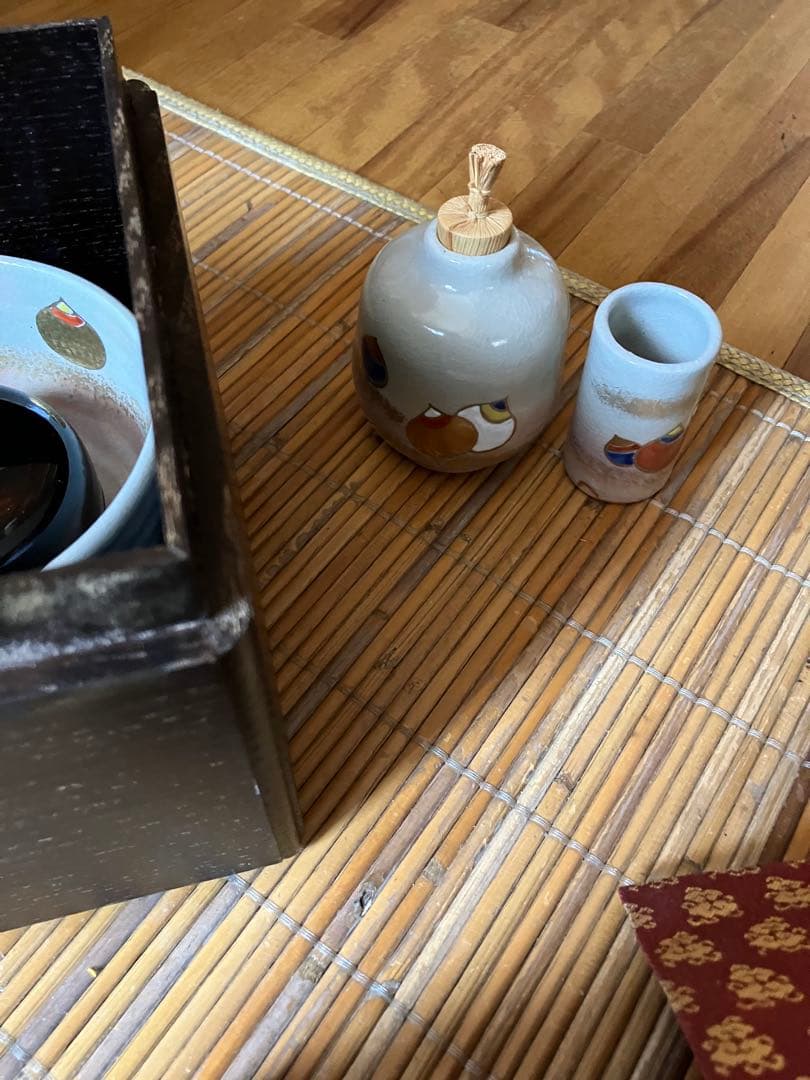 茶箱　セット　茶セン　古帛紗　お茶碗　等いり