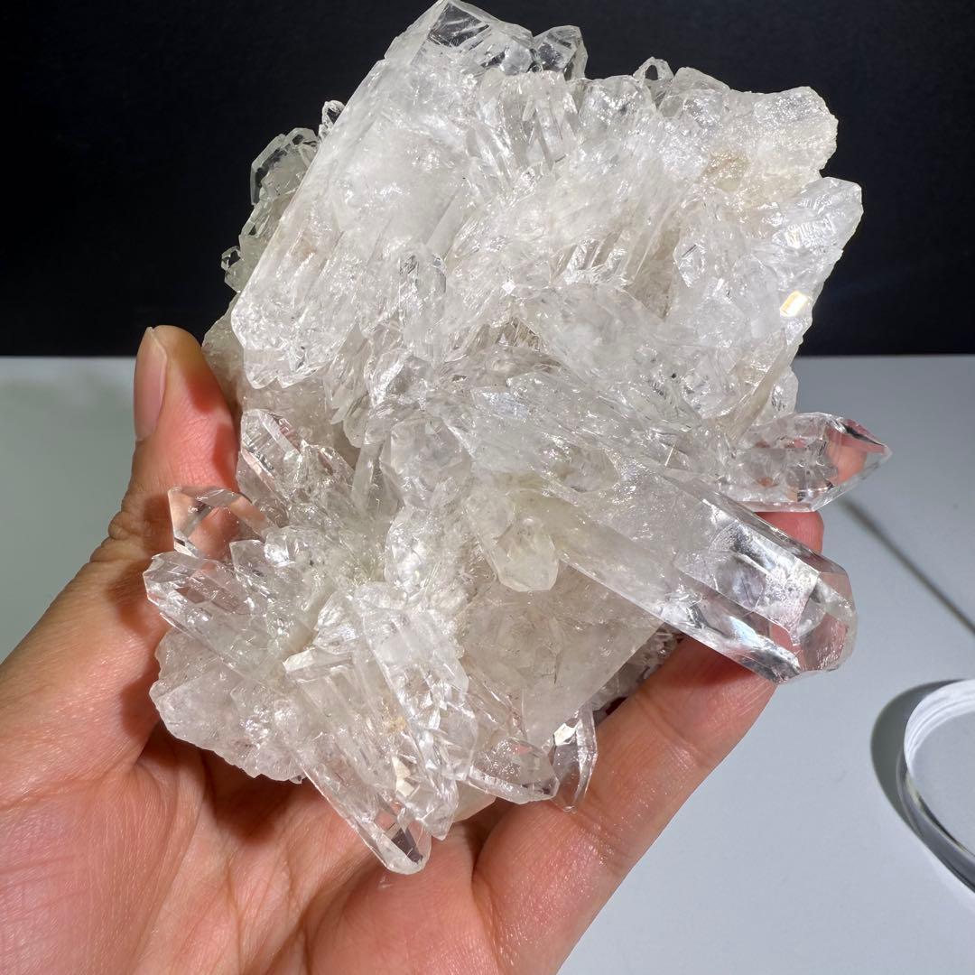 ブラジルミナスジェライス州産❣️天然石水晶のクラスター　置物NO.081409