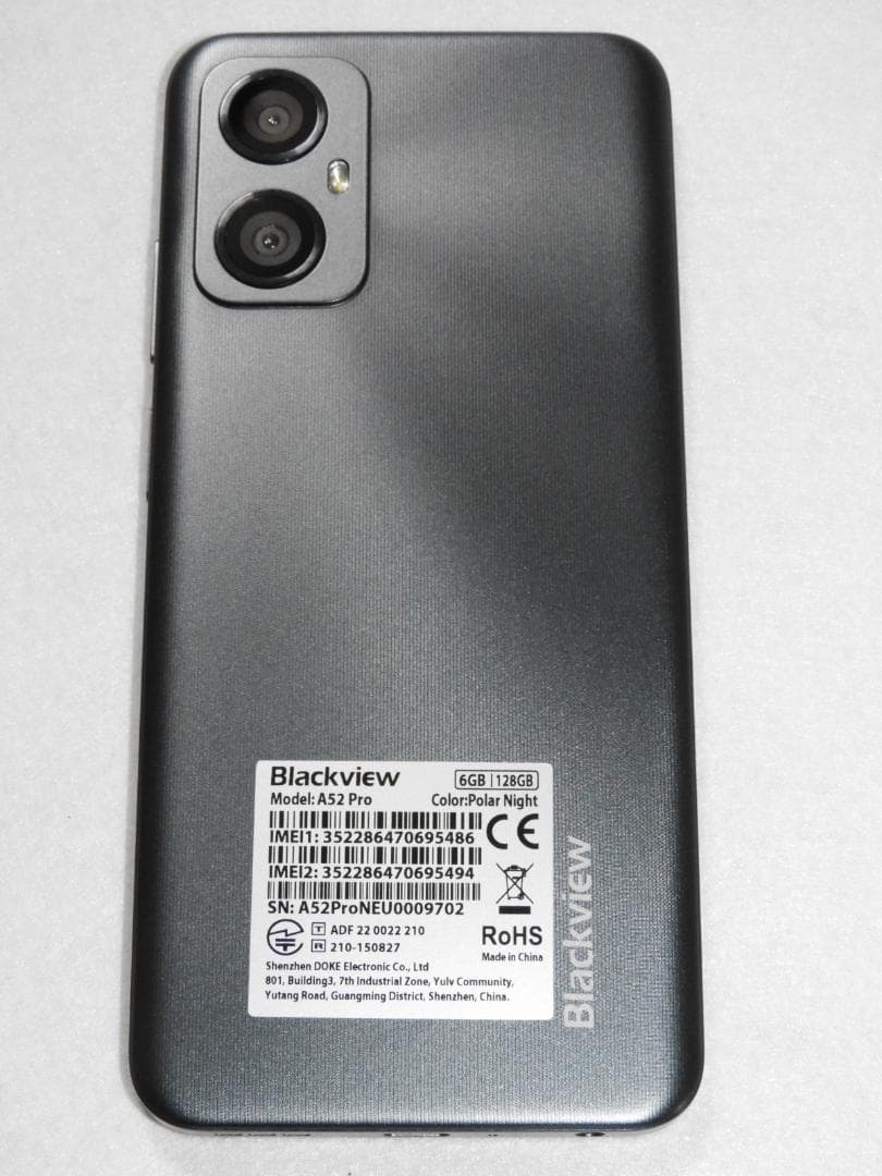 美品 Blackview A52 Pro SIMフリー 6GB + 128GB