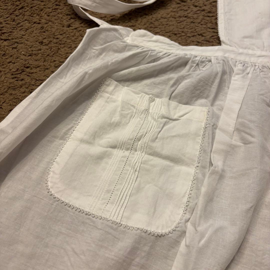 【新品未使用】ピンクハウス フリル エプロン 白 2点セット