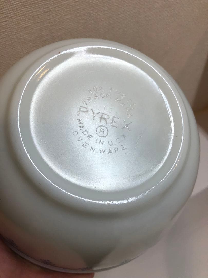 【希少】オールドパイレックス　スノーフレーク　ミキシングボウル4セット