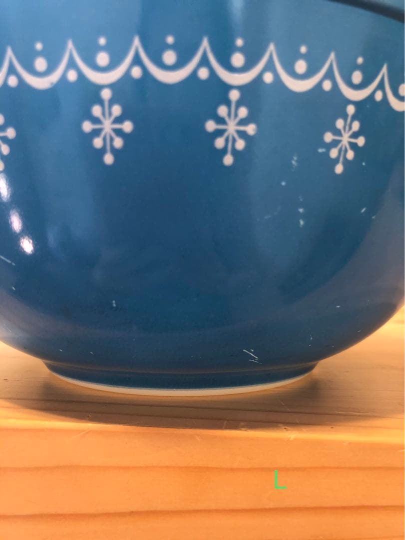 【希少】オールドパイレックス　スノーフレーク　ミキシングボウル4セット