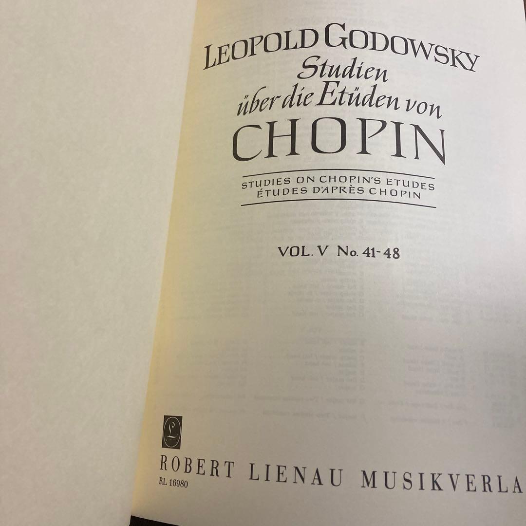 L.GODWSKY/ショパンのエチュードによる練習曲集 全5巻R.LIENAU