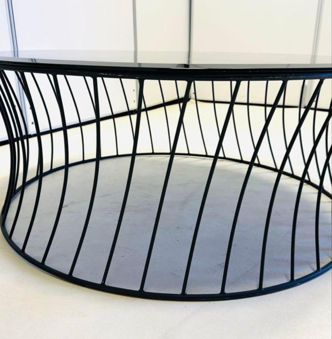 ガラス天板テーブル