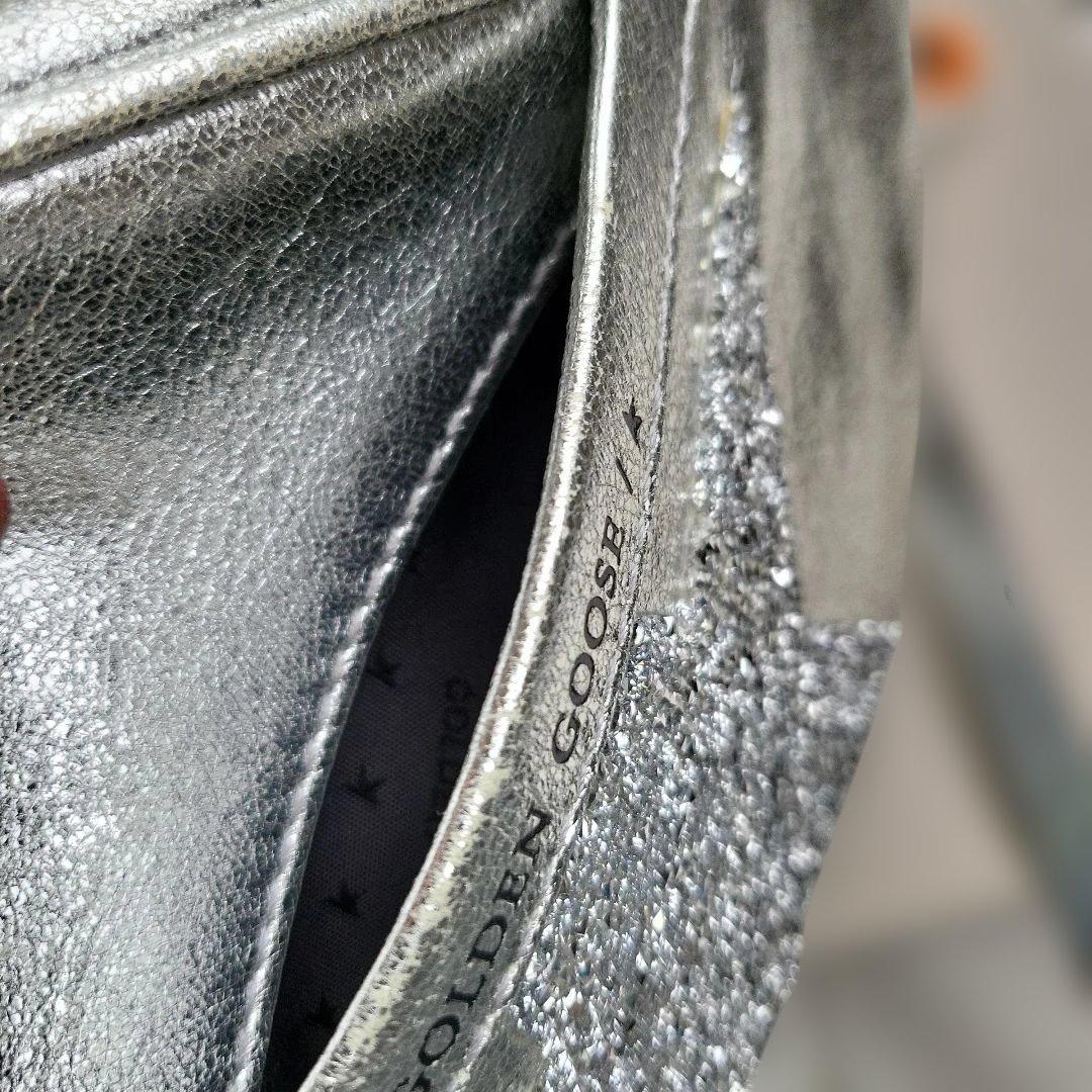 ゴールデングース ショルダーバッグ シルバー 斜めがけななめがけ 銀色 星スター