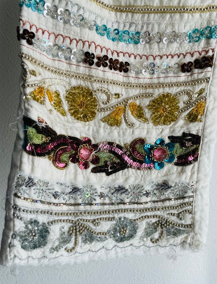 希少　ジュンヤワタナベ　コムデギャルソン　パンツ　刺繍　ビーズ　ボトム