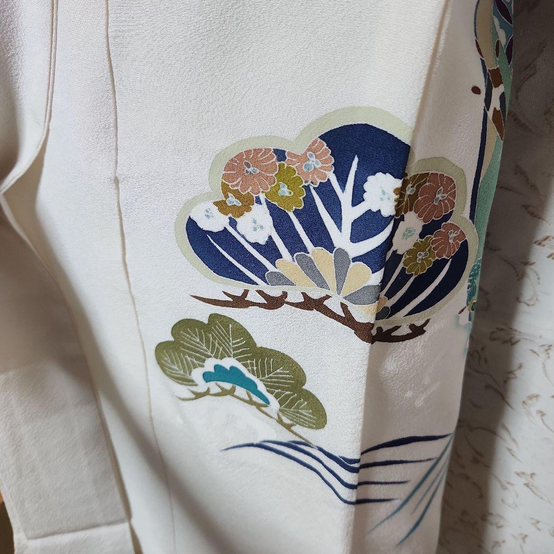 (ん)#8-013 正絹 男児 お宮参り きもの