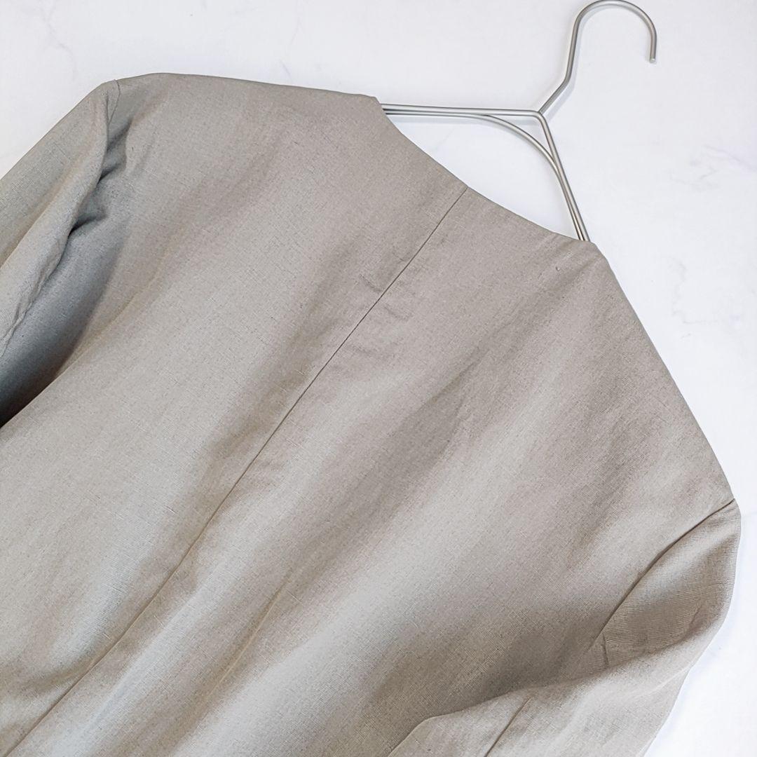 【Rose*】新品✨スローブイエナ リネン混 ノーカラージャケット