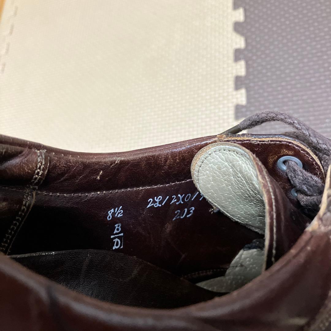 オールデン 旧ロゴ　ブラウン