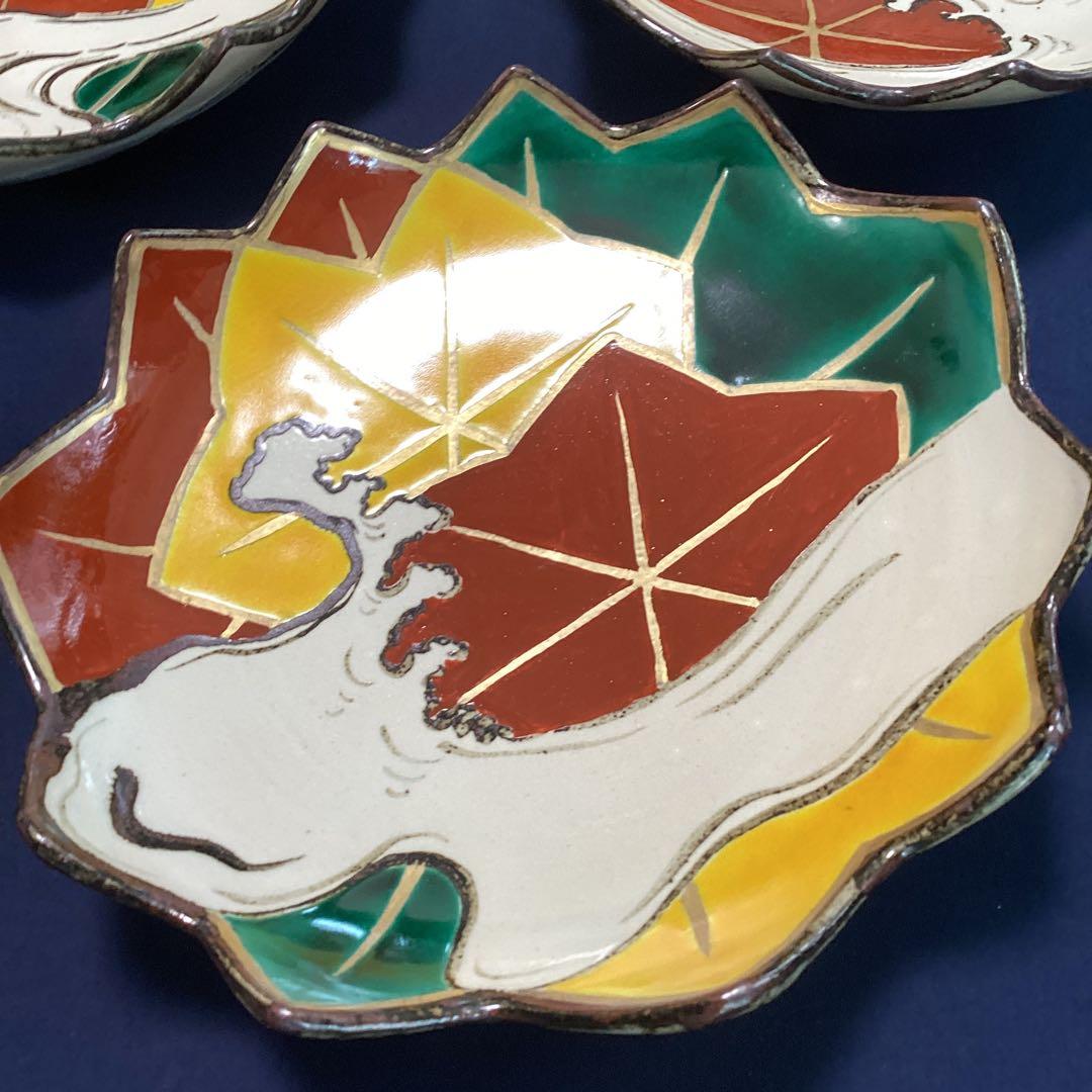 京焼乾山写立田川向付2客ずつ5種類10客　　　新品未使用