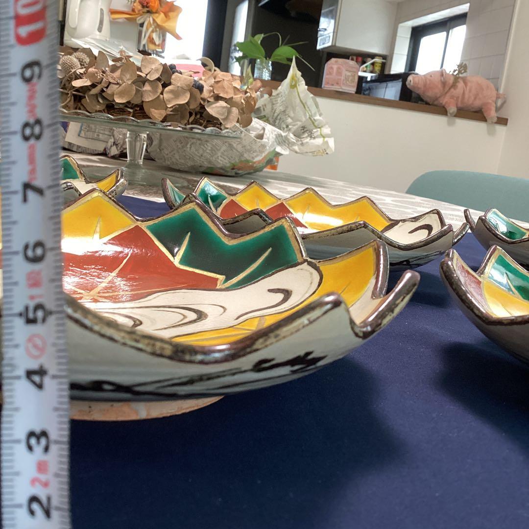 京焼乾山写立田川向付2客ずつ5種類10客　　　新品未使用