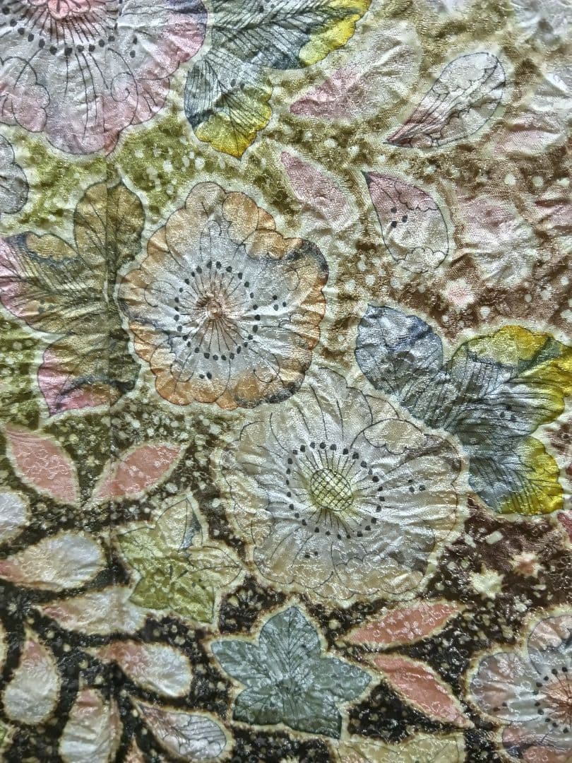 F‐306 訪問着 金通し 山吹茶 袷 辻ヶ花 暈し 翠山工房 落款 美品