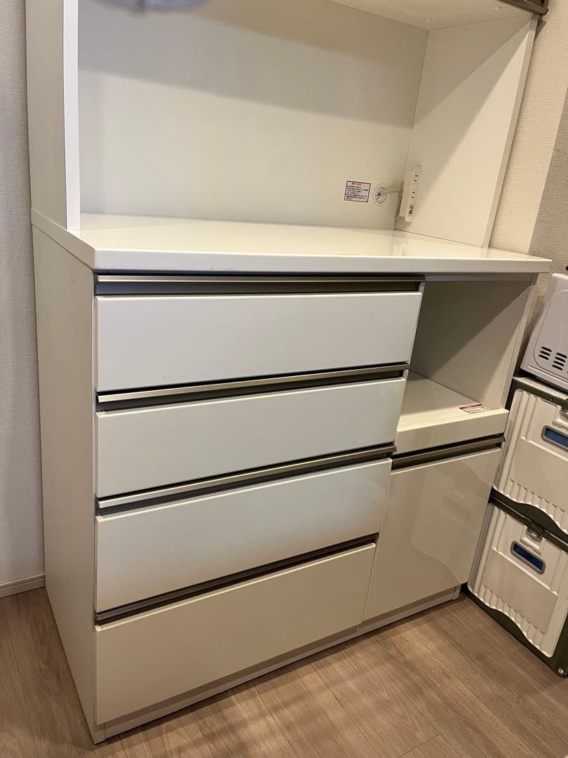 【ニトリ/NITORI】キッチンボード レジューム WH ホワイト 幅100cm