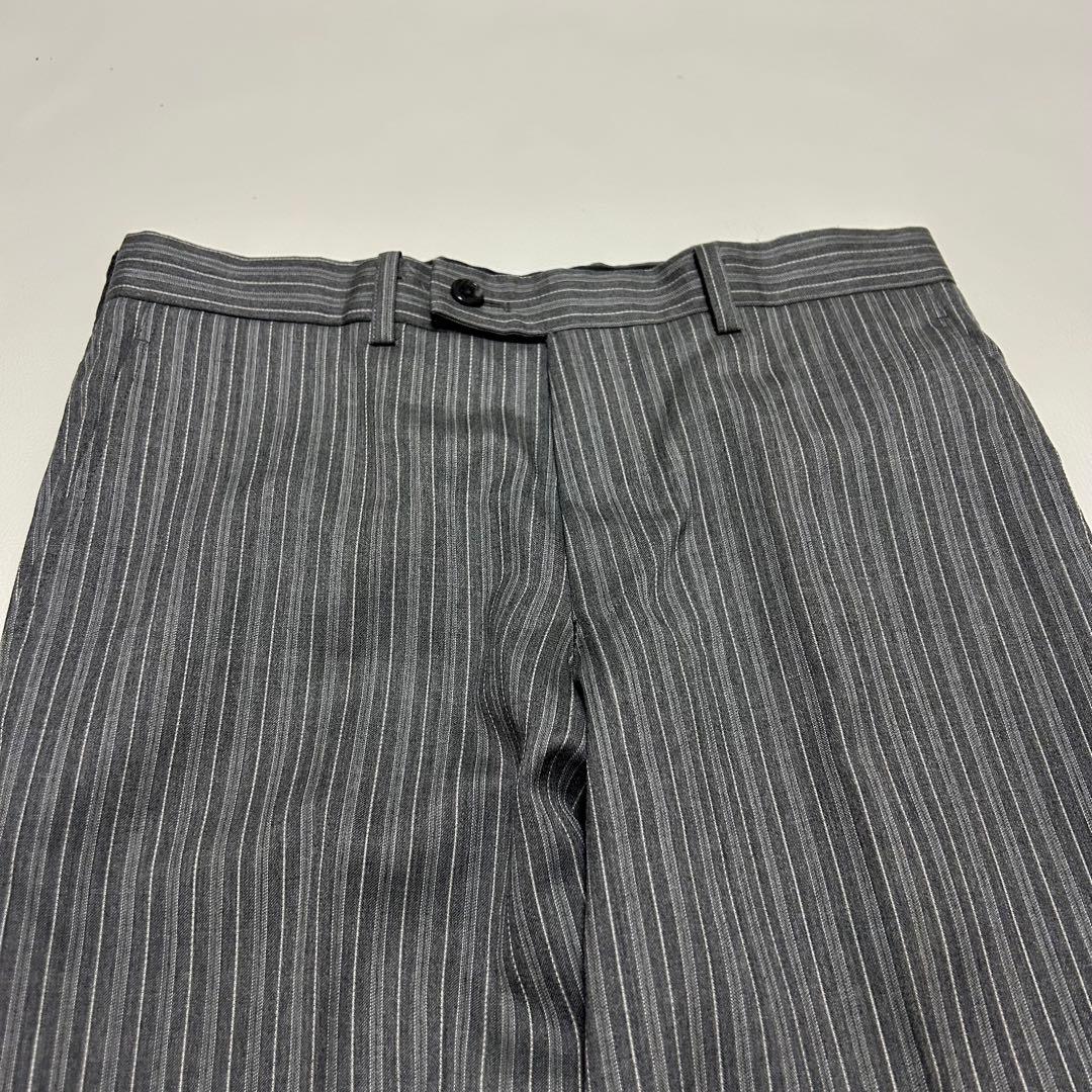 美品✨ヨウジヤマモト スーツ セットアップ ストライプ 背抜き 2ボタン グレー