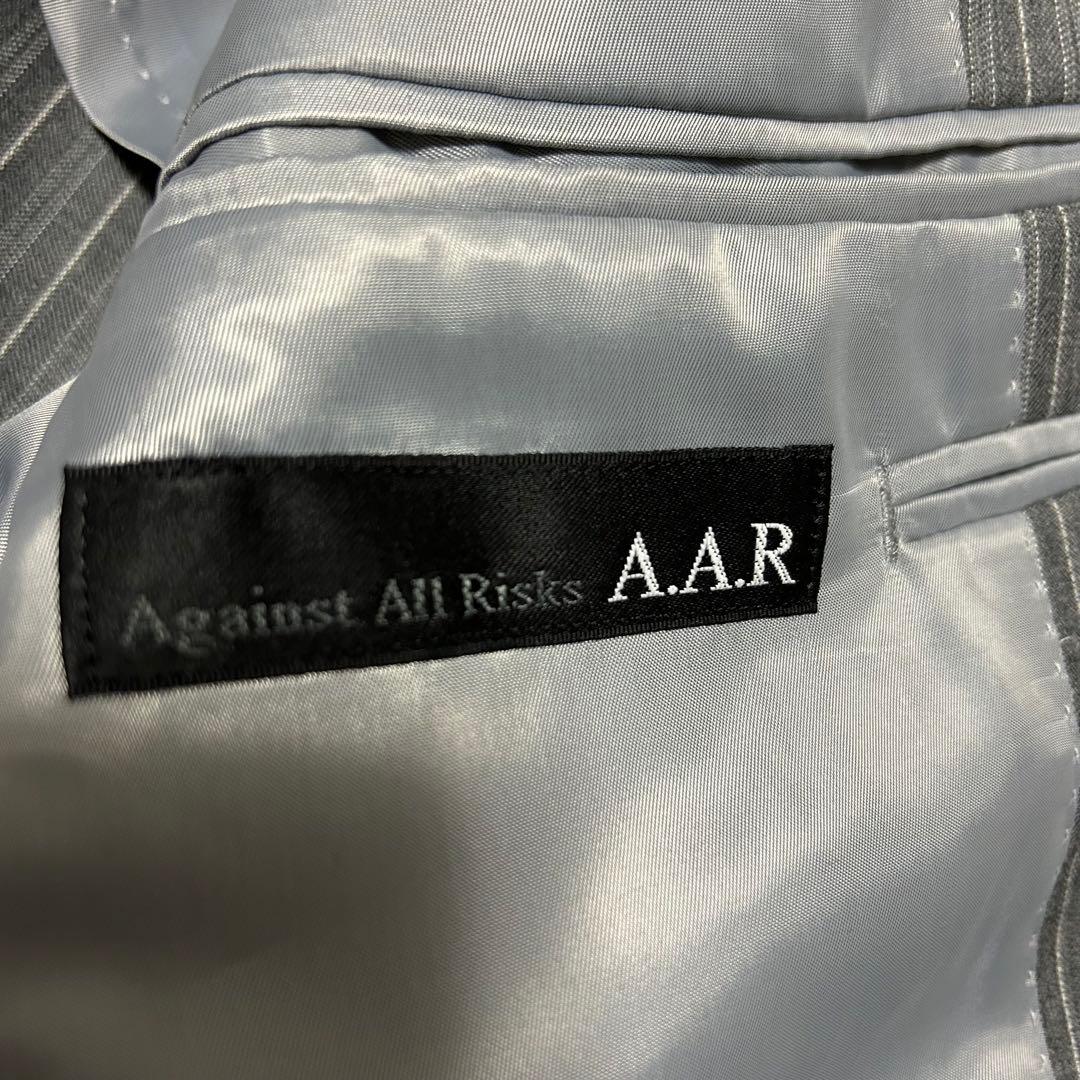 美品✨ヨウジヤマモト スーツ セットアップ ストライプ 背抜き 2ボタン グレー