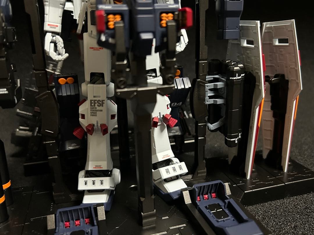 MGフルアーマーガンダムver.ka ヘビーウェポン、ハンガー　全塗装済完成品